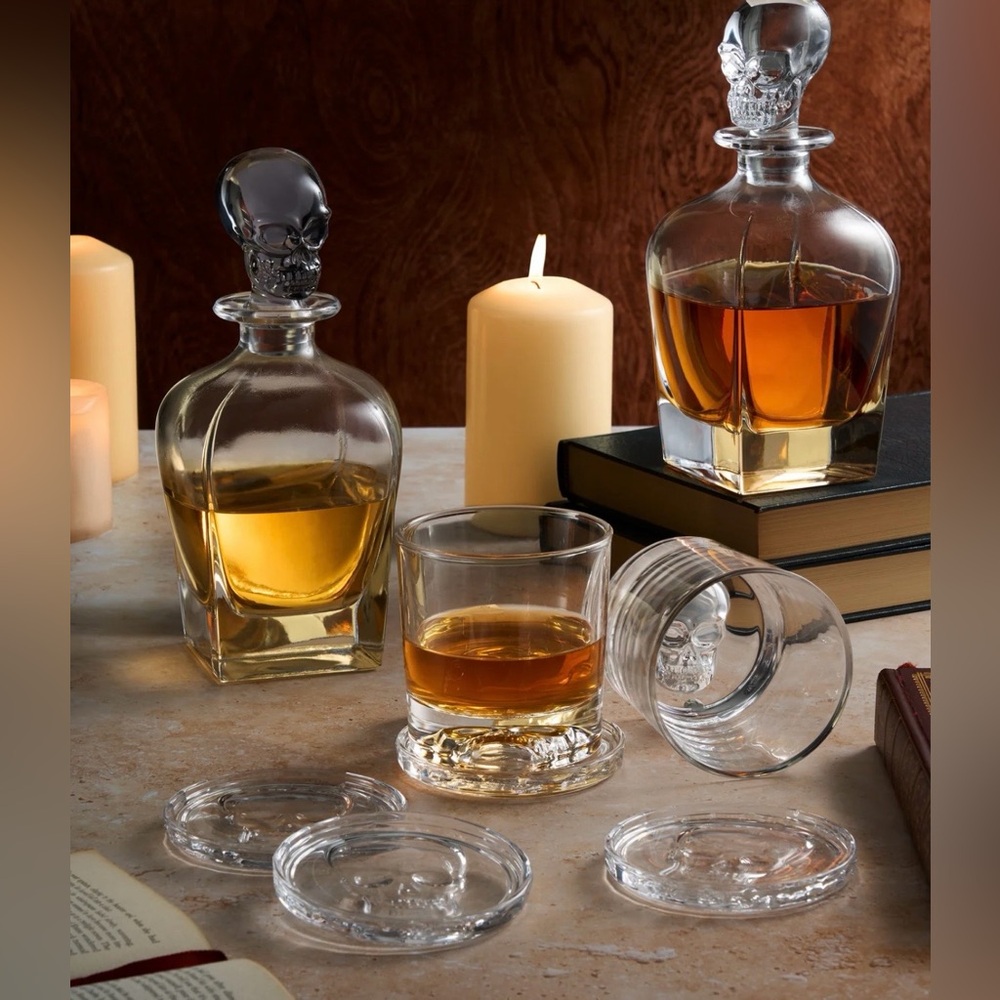 Skull Stackable Coaster Set 4 pieces - Picture 4 of 5